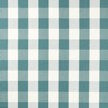237739 Madras Check Teal Sabu Stripes & Ikats Fabric by Sanderson