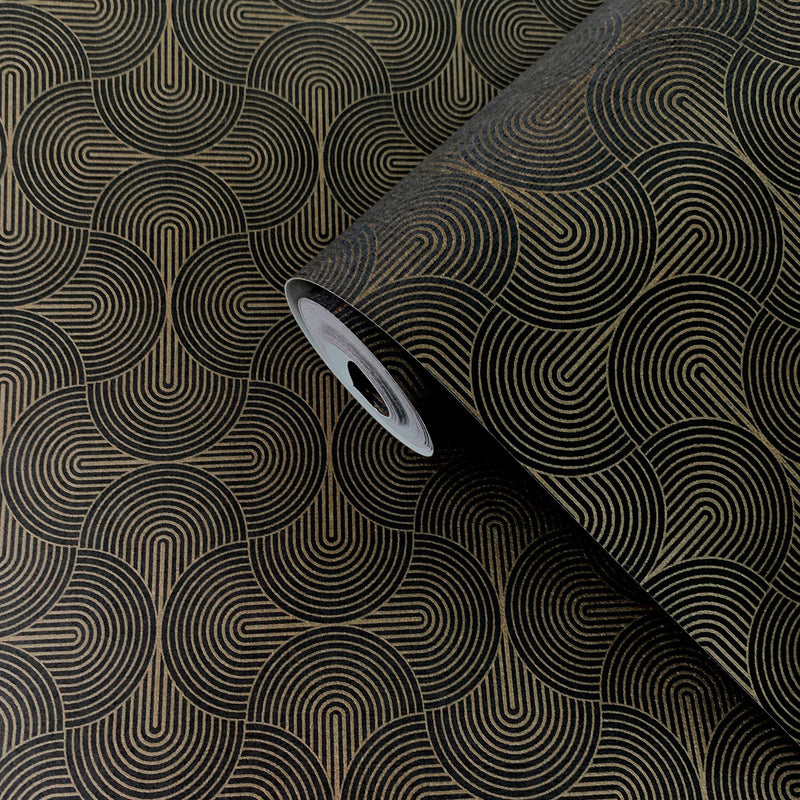 DT-FA3005 Zen Boutique Lustre Bronze Brown Wallpaper by Galerie
