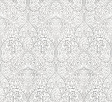 DT5011 Paradise Bright White & Silver After Eight Wallpaper by York Wallcoverings