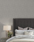 DT5012 Paradise Dark Taupe & Silver After Eight Wallpaper by York Wallcoverings
