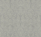 DT5012 Paradise Dark Taupe & Silver After Eight Wallpaper by York Wallcoverings