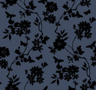 DT5021 Flutter Vine Blue & Black After Eight Wallpaper by York Wallcoverings