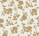 Flutter Vine White & Gold After Eight Wallpaper by York Wallcoverings