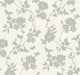 Flutter Vine White & Silver After Eight Wallpaper by York Wallcoverings