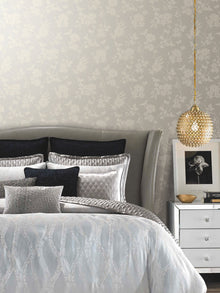 DT5024 Flutter Vine White After Eight Wallpaper by York Wallcoverings