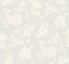 DT5024 Flutter Vine White After Eight Wallpaper by York Wallcoverings