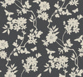 Flutter Vine Grey After Eight Wallpaper by York Wallcoverings