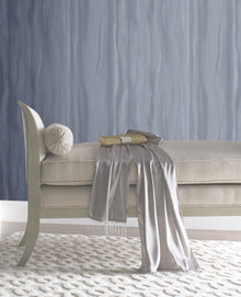 DT5031 Fantasy Faux Bois Blue & Silver After Eight Wallpaper by York Wallcoverings