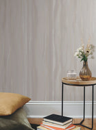 DT5032 Fantasy Faux Bois Taupe & Gold After Eight Wallpaper by York Wallcoverings