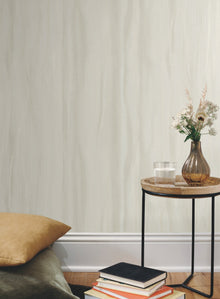 DT5033 Fantasy Faux Bois White & Pearl After Eight Wallpaper by York Wallcoverings