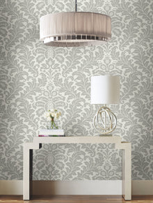 DT5041 Modern Romance Grey After Eight Wallpaper by York Wallcoverings