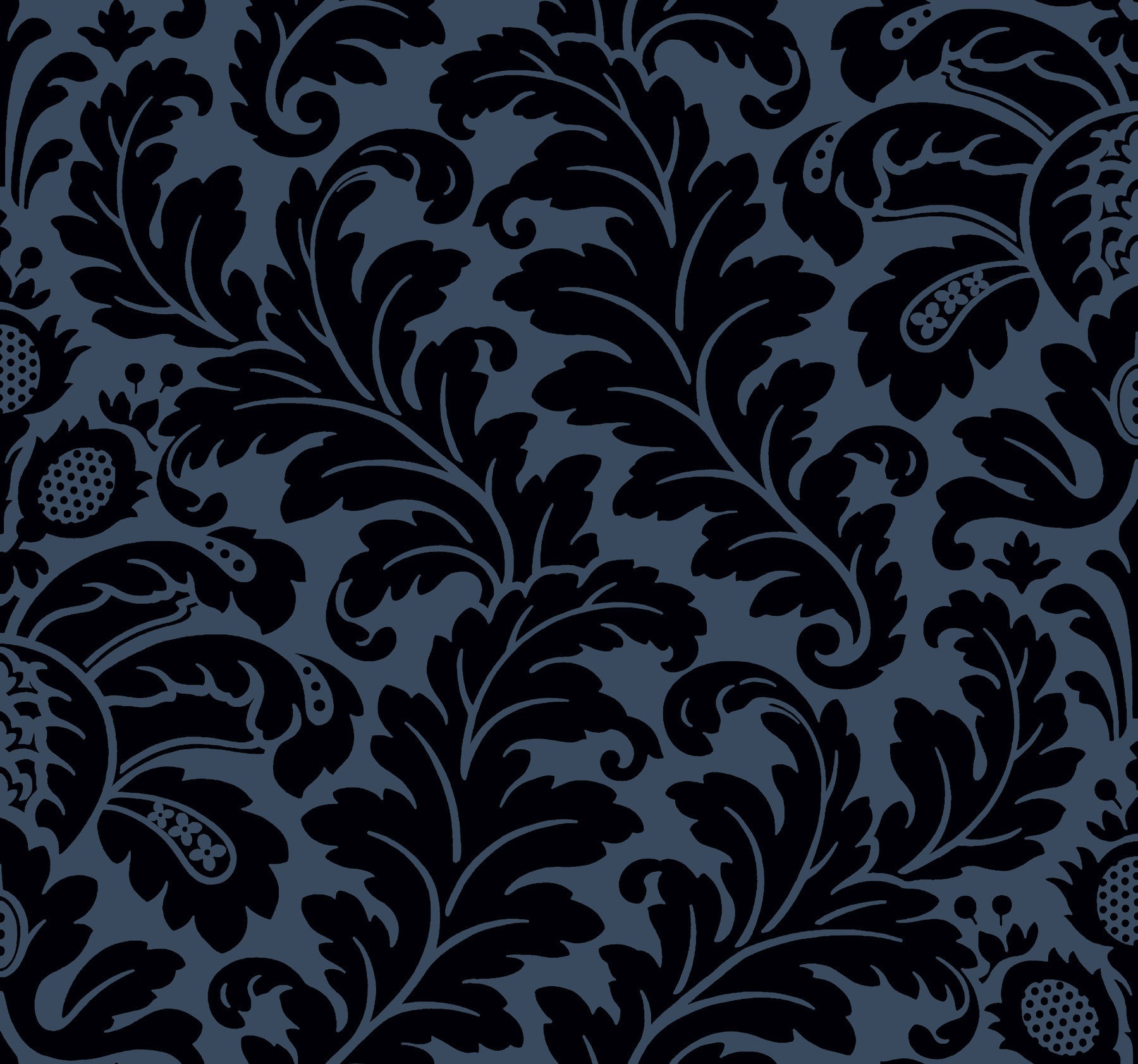 DT5042 Modern Romance Navy After Eight Wallpaper by York Wallcoverings