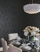 DT5044 Modern Romance Black After Eight Wallpaper by York Wallcoverings