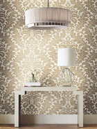 DT5045 Modern Romance Gold Metallic After Eight Wallpaper by York Wallcoverings