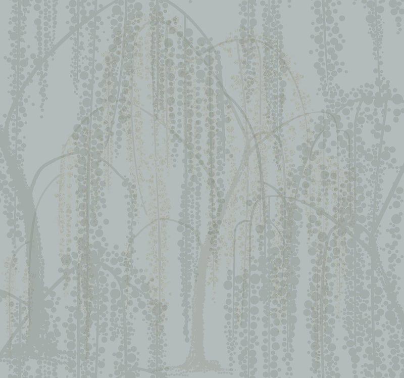DT5063 Willow Glow Smokey Blue After Eight Wallpaper by York Wallcoverings