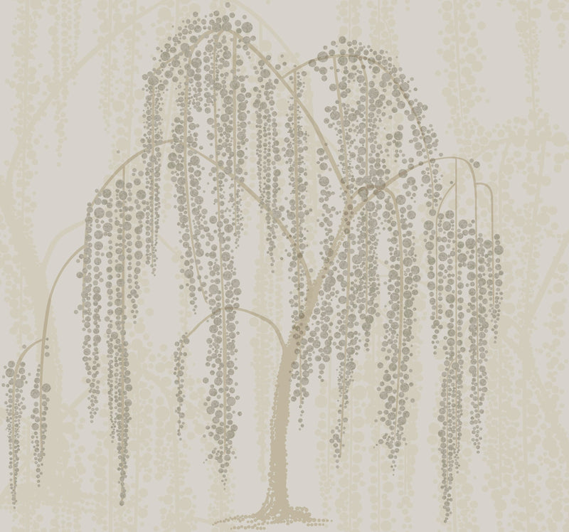 DT5064 Willow Glow Light Taupe After Eight Wallpaper by York Wallcoverings