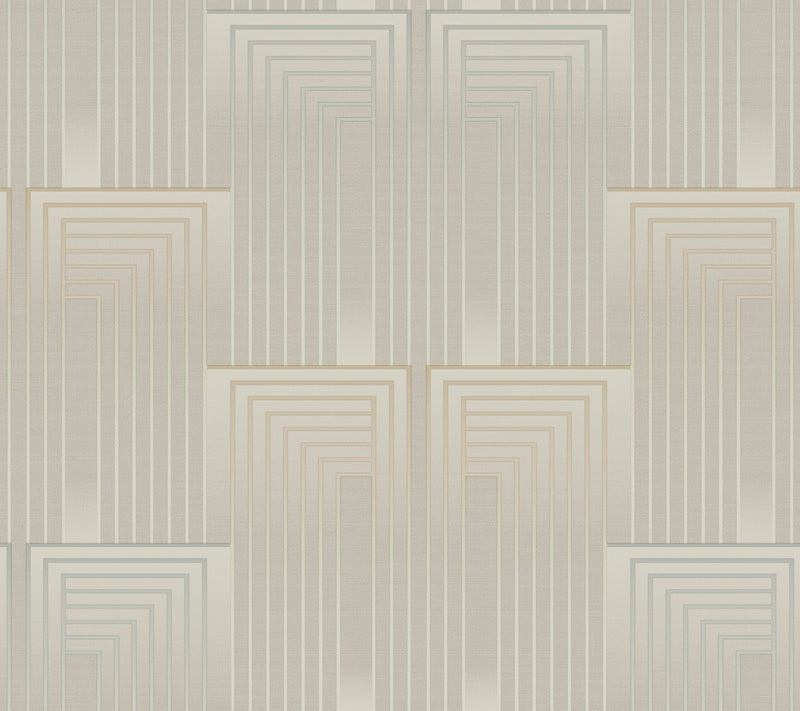 DT5071 Vanishing Taupe & Pearl After Eight Wallpaper by York Wallcoverings