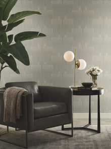 DT5071 Vanishing Taupe & Pearl After Eight Wallpaper by York Wallcoverings