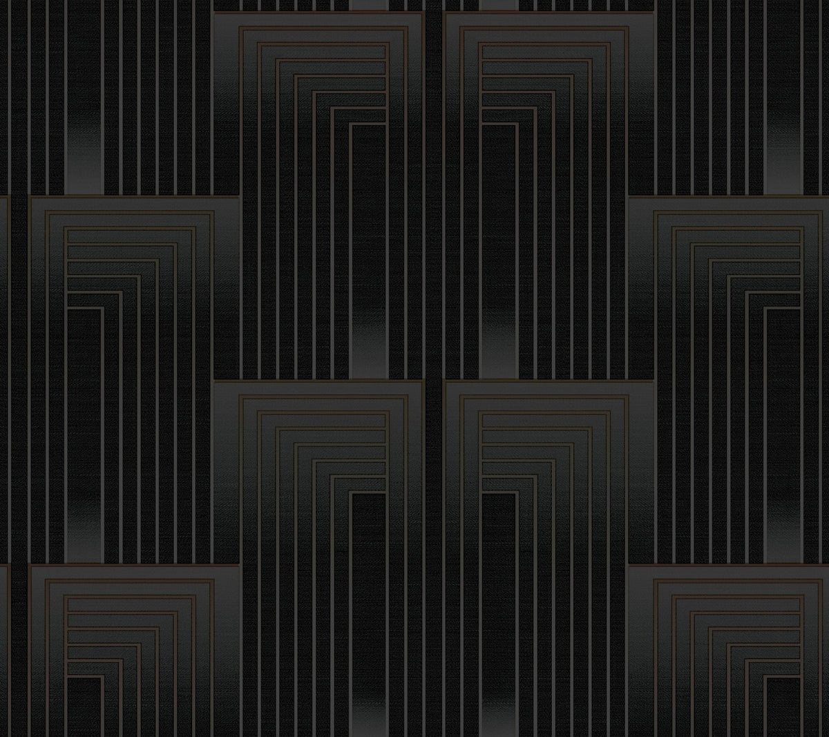 DT5072 Vanishing Black & Copper After Eight Wallpaper by York Wallcoverings