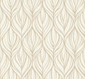 Palma White & Gold After Eight Wallpaper by York Wallcoverings
