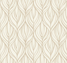 DT5081 Palma White & Gold After Eight Wallpaper by York Wallcoverings