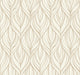 Palma White & Gold After Eight Wallpaper by York Wallcoverings