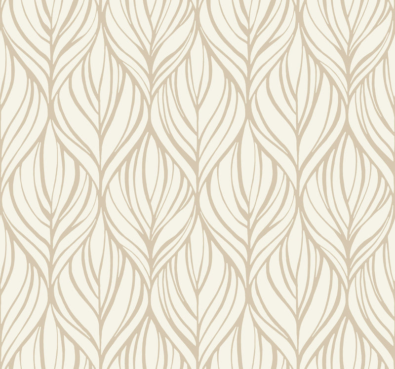 DT5081 Palma White & Gold After Eight Wallpaper by York Wallcoverings