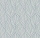 Palma Blue & Silver After Eight Wallpaper by York Wallcoverings