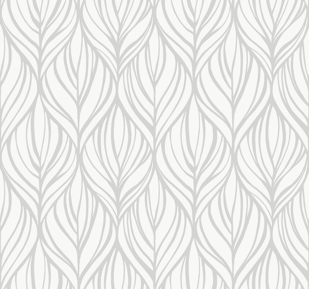 DT5084 Palma White & Silver After Eight Wallpaper by York Wallcoverings