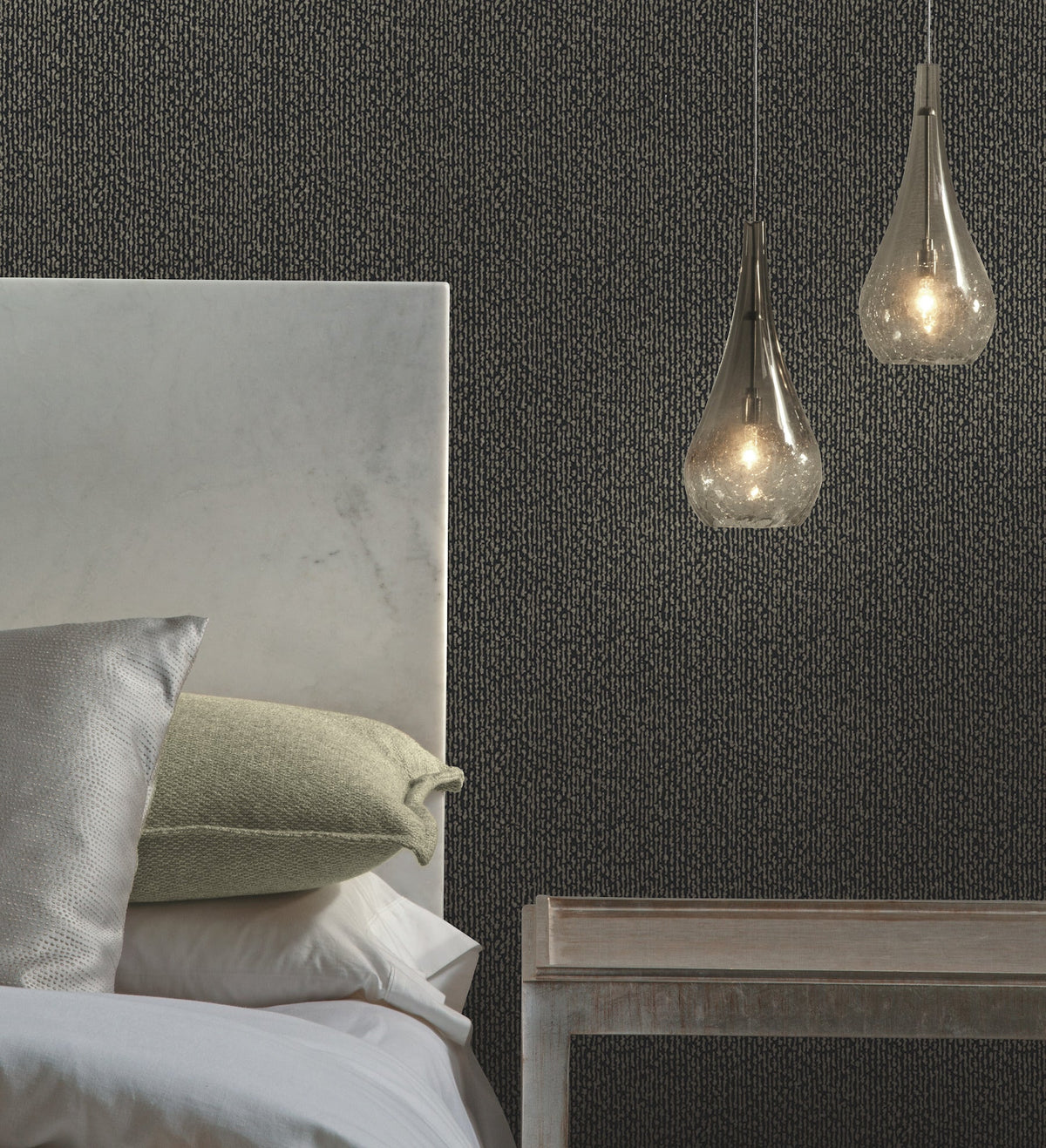 DT5091 Dazzle Black After Eight Wallpaper by York Wallcoverings