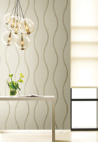 DT5111 Unfurl Neutral After Eight Wallpaper by York Wallcoverings