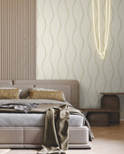 DT5111 Unfurl Neutral After Eight Wallpaper by York Wallcoverings