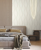 DT5112 Unfurl Off White After Eight Wallpaper by York Wallcoverings