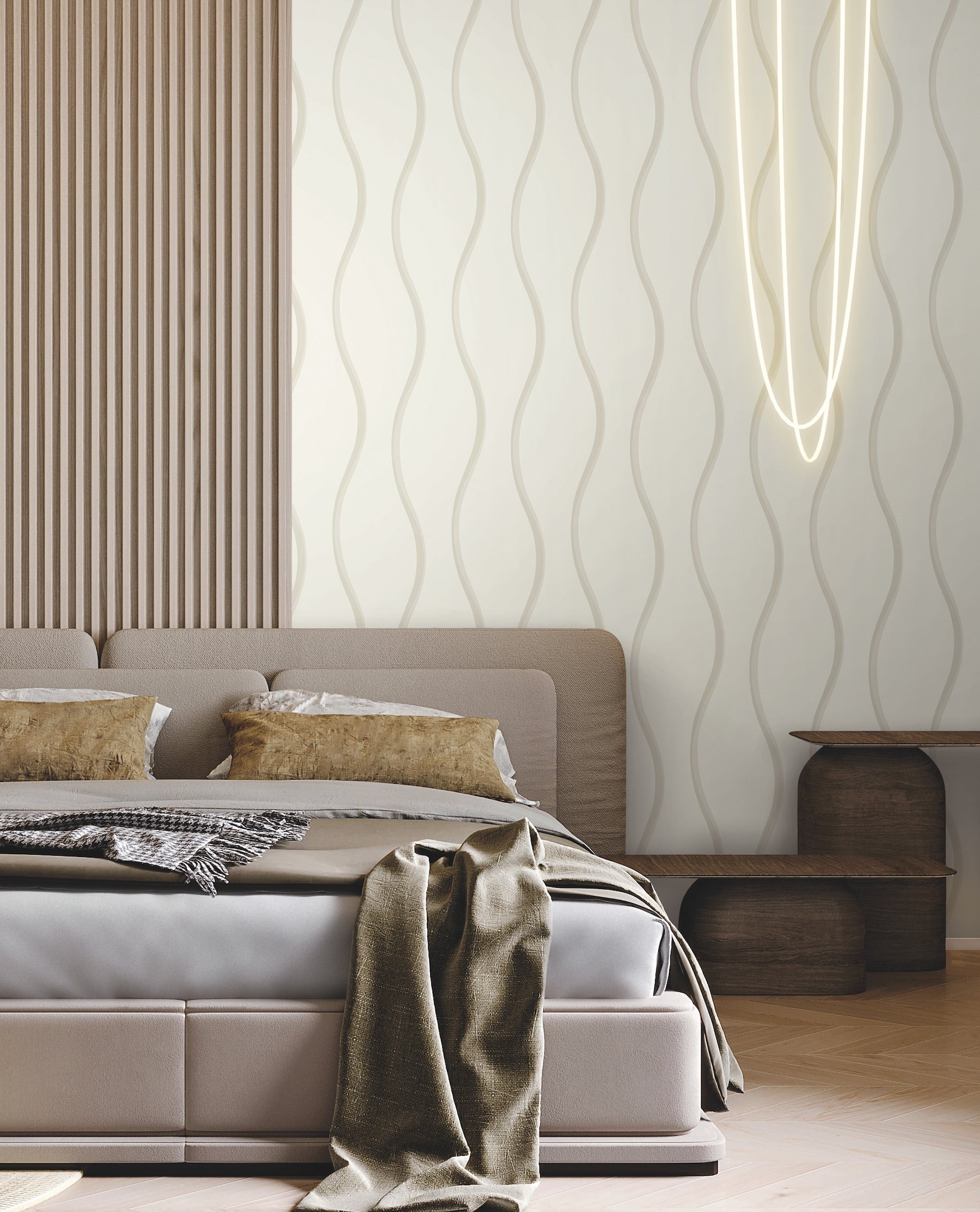 DT5112 Unfurl Off White After Eight Wallpaper by York Wallcoverings