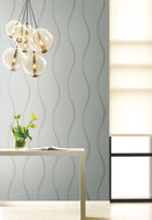 DT5113 Unfurl Blue After Eight Wallpaper by York Wallcoverings
