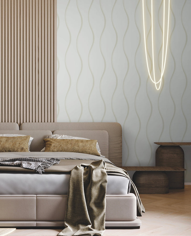 DT5113 Unfurl Blue After Eight Wallpaper by York Wallcoverings