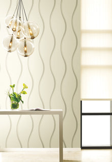 DT5114 Unfurl White After Eight Wallpaper by York Wallcoverings