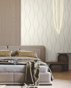 DT5114 Unfurl White After Eight Wallpaper by York Wallcoverings