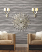 DT5121 Sanctuary Dark Grey After Eight Wallpaper by York Wallcoverings