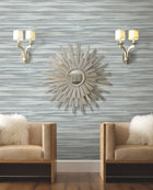 DT5122 Sanctuary Smokey Blue After Eight Wallpaper by York Wallcoverings