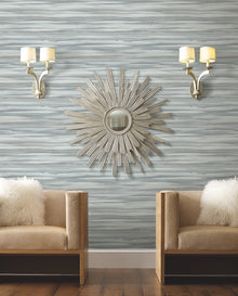 DT5122 Sanctuary Smokey Blue After Eight Wallpaper by York Wallcoverings