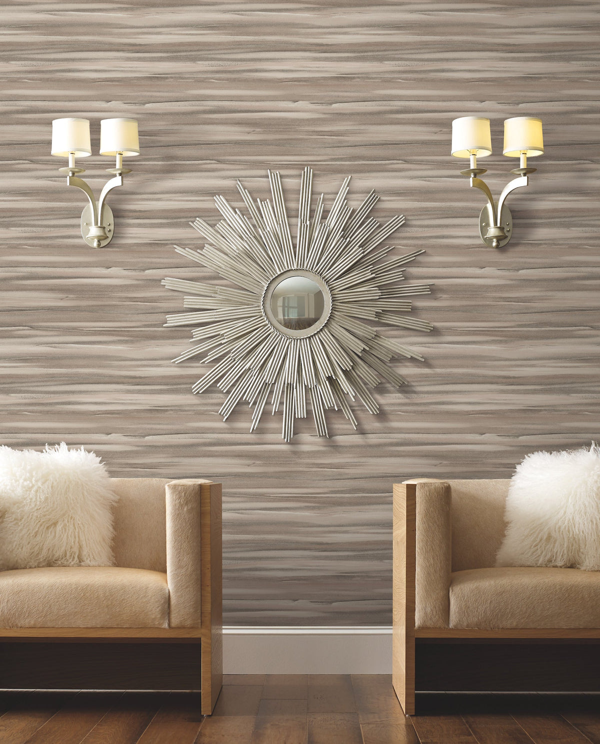 DT5125 Sanctuary Tan After Eight Wallpaper by York Wallcoverings
