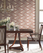 DT5131 Dancing Leaves Tan After Eight Wallpaper by York Wallcoverings