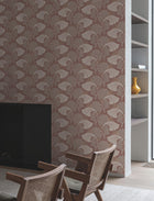 DT5131 Dancing Leaves Tan After Eight Wallpaper by York Wallcoverings
