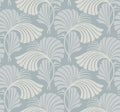 Dancing Leaves Light Blue After Eight Wallpaper by York Wallcoverings