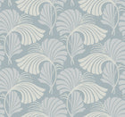 DT5132 Dancing Leaves Light Blue After Eight Wallpaper by York Wallcoverings