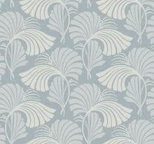 DT5132 Dancing Leaves Light Blue After Eight Wallpaper by York Wallcoverings