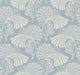 Dancing Leaves Light Blue After Eight Wallpaper by York Wallcoverings