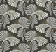 Dancing Leaves Black After Eight Wallpaper by York Wallcoverings