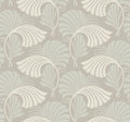 Dancing Leaves Neutral After Eight Wallpaper by York Wallcoverings